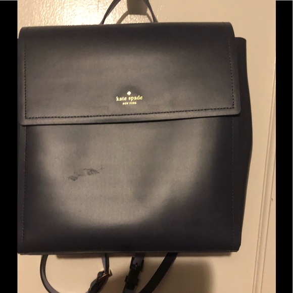 Blue used backpack